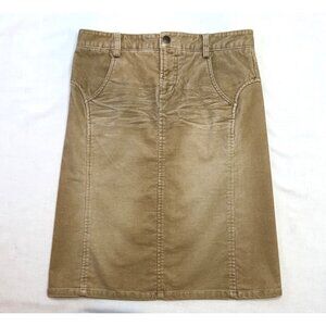 Armani Exchange Skirt Size 6 Corduroy Tan A Line Y2K Era
